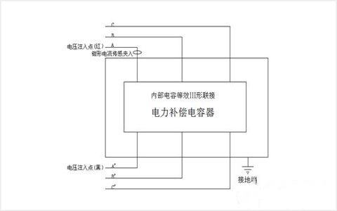 三相電容電感測試儀接線(xiàn)及三相Y形電容電感測試