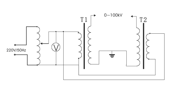 絕緣油耐壓測試儀工作原理圖