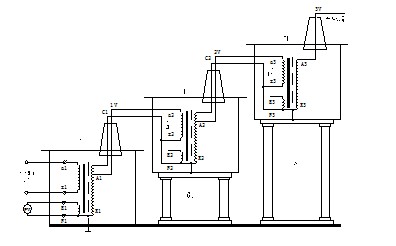 串級式高壓試驗變壓器接線(xiàn)原理圖